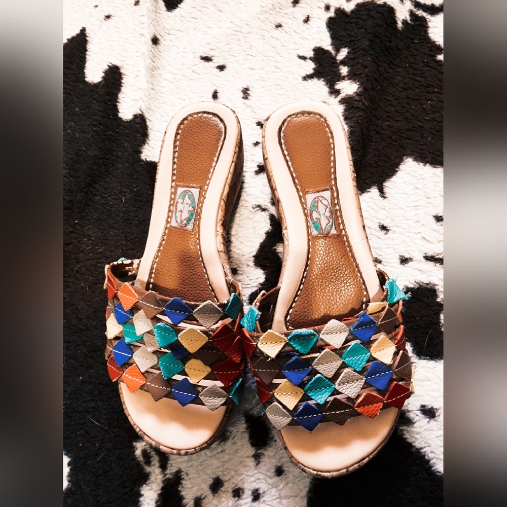 WOMEN'S 70'S LIKE STYLE WEDGES - MULTI